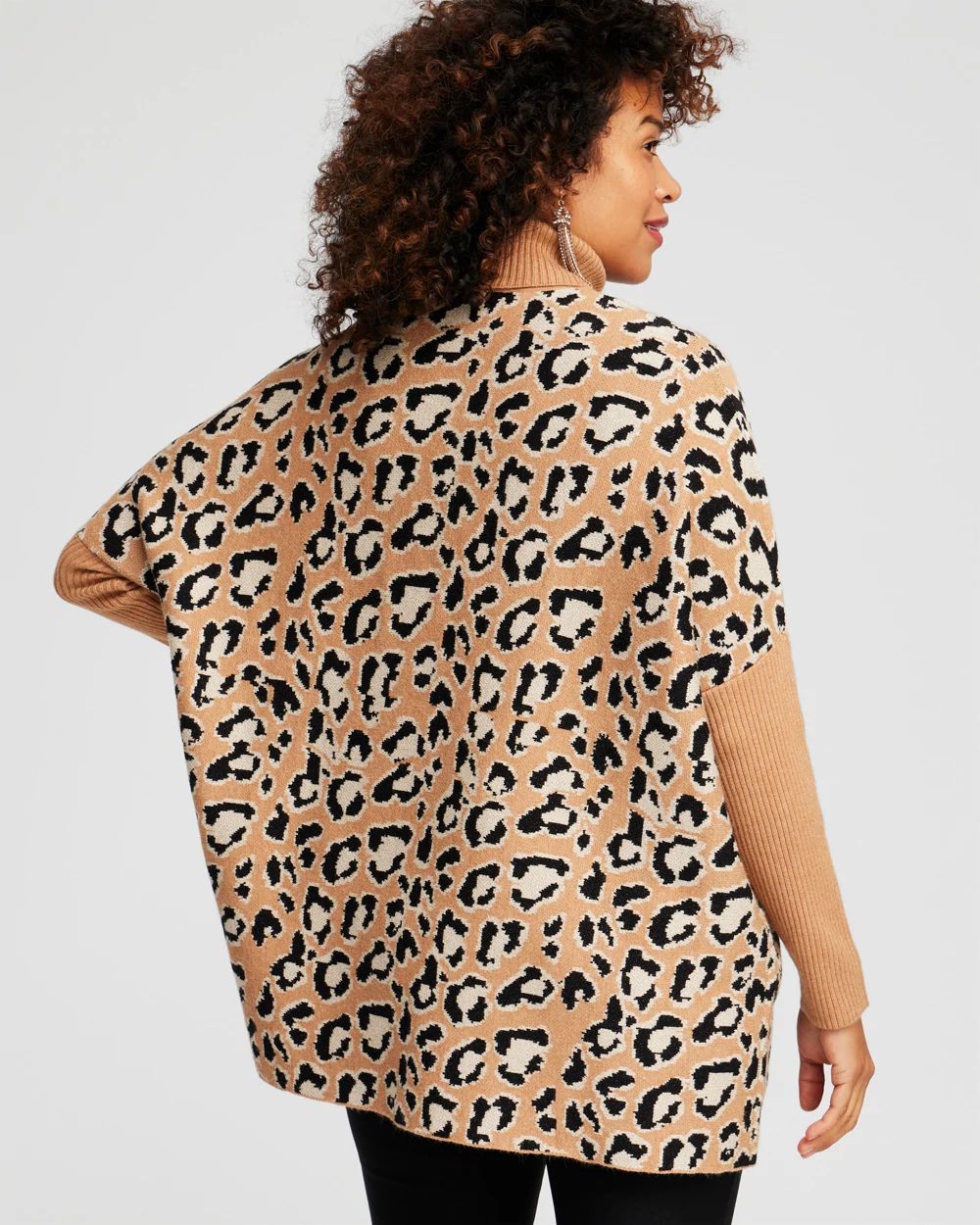 Animal Print Turtleneck Pullover Sweater | Chico's Animal Print Turtleneck Pullover Sweater | Chico's